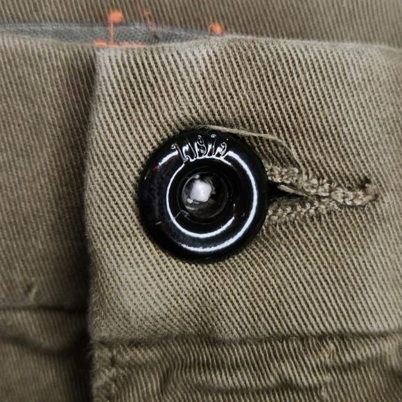 Zara green skinny cargo Khakis - Picture 10 of 12